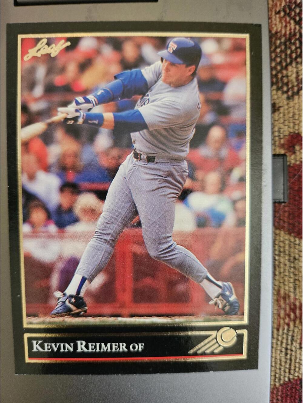 1992 Leaf Black Gold - Kevin Reimer - Rangers - #93 Baseball Card